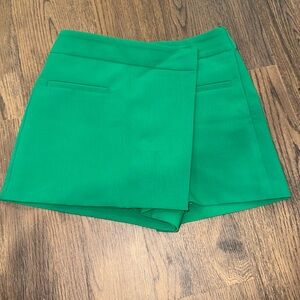 ZARA Green Skort